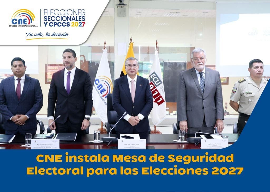 CNE instala Mesa de Seguridad Electoral para las Elecciones 2027